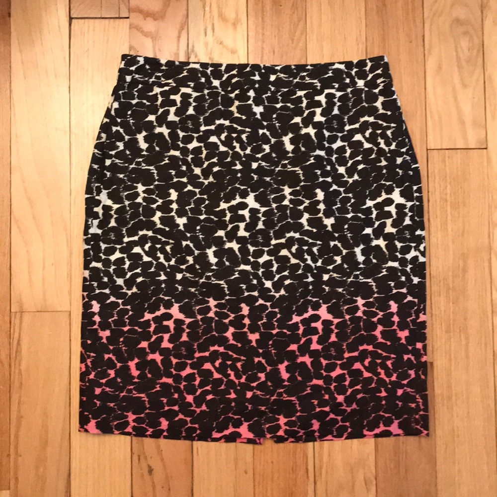 J. Crew Animal Print Pencil Skirt